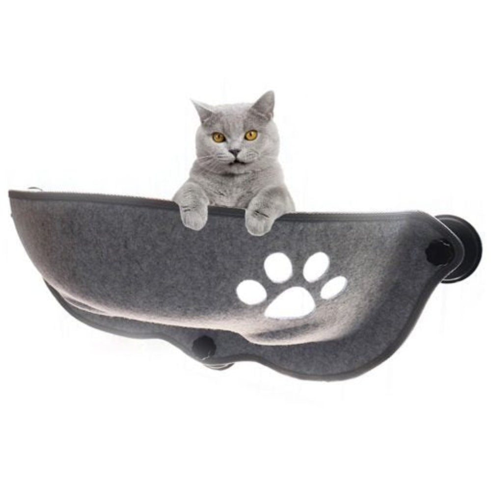 Cozy Cat Window Perch – Strong Suction Cup Cat Bed